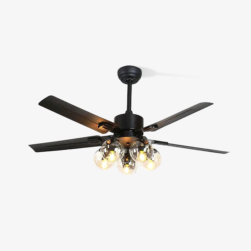 Elvenor Vintage Black Ceiling Fan