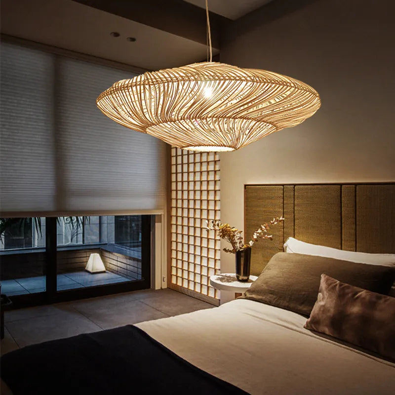 Lanzevo Rattan Pendant Light