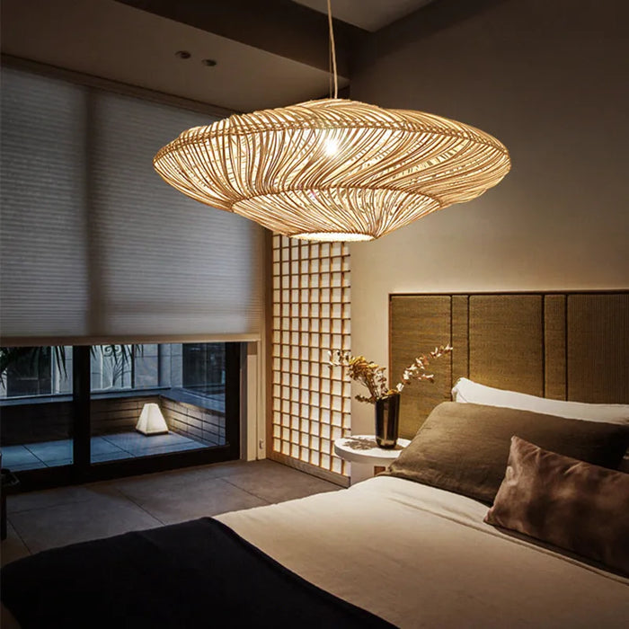 Lanzevo Rattan Pendant Light