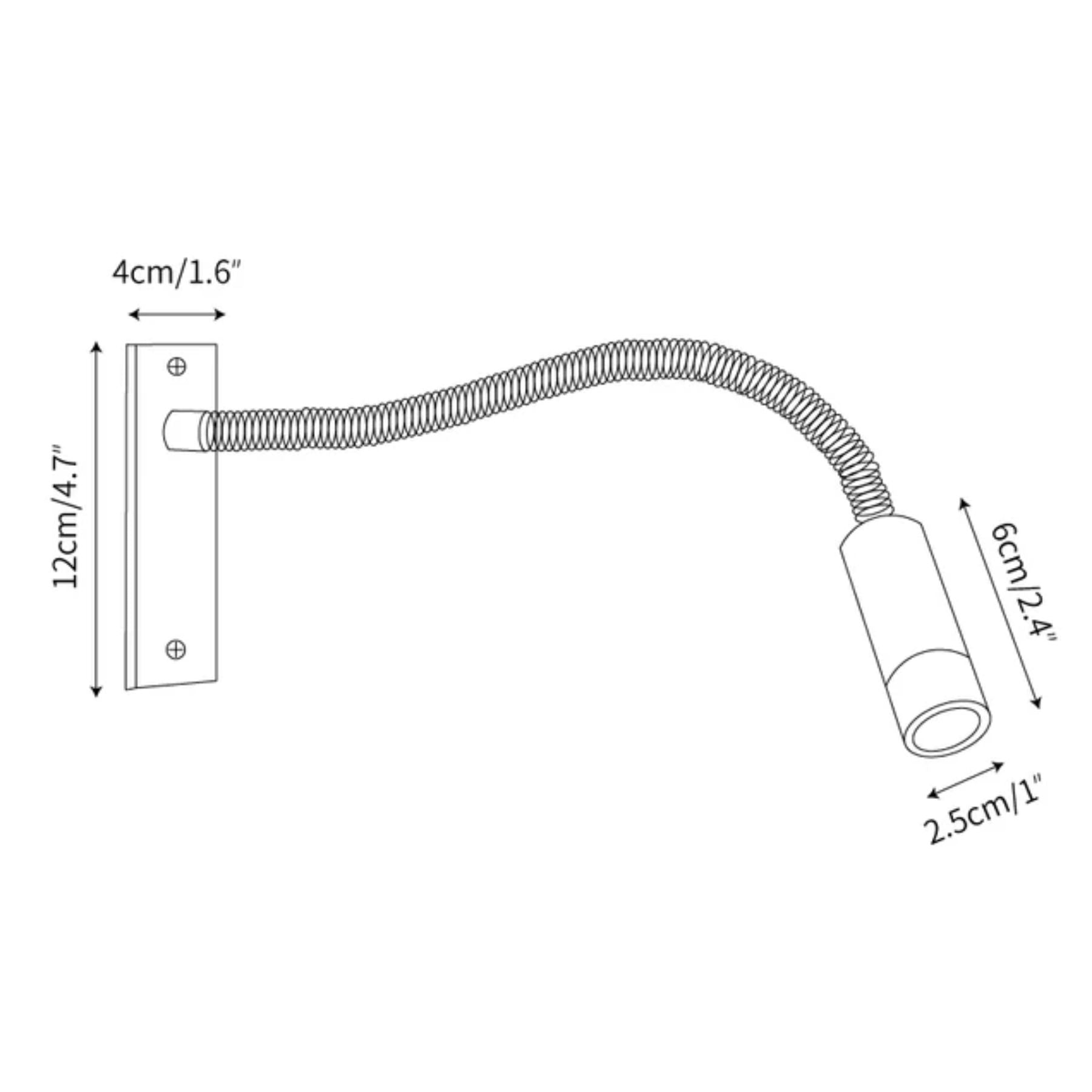 Elizor Adjustable Gooseneck Wall Light